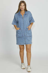 Denim: Kendall Dress / Light Wash Denim