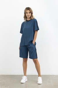 Style X Lab: Live Life Top / Petrol