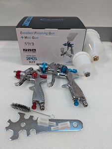 Spray gun COLORIT kit (Gravity feed) – 1.4mm Spray gun + 1.0mm Touch up gun