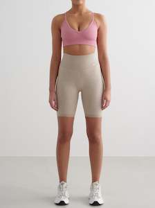 Aimn Sale: Desert Rose Ribbed Seamless Deep Cut Bra