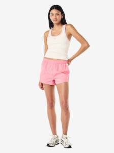 Tees Tanks: Nexus Rib Tank in Whisper White & Pink Lemonade