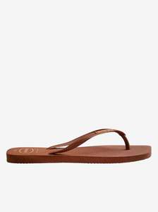 Slim Square Logo Pop-Up Flip Flops Womens