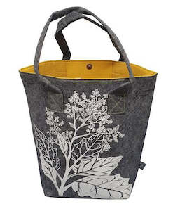 Rangiora Grey and Yellow Shoulder Tote Bag