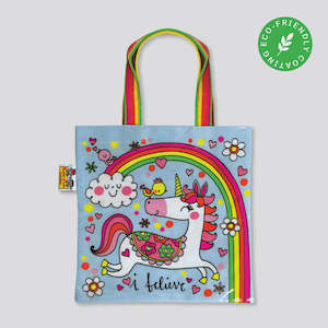 Unicorn and Rainbow TPU Coated Mini Tote