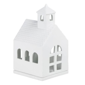 Small Chapel Porcelain Tealight House