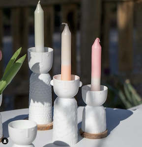 Lucia Porcelain Candle Holder