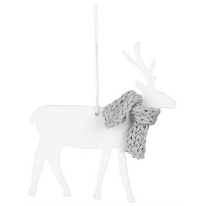 Rader Design: Rader Porcelain Reindeer with Scarf Christmas Decoration