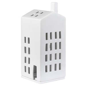 Rader Design: Porcelain House Tealight - Small Windows