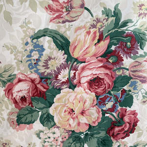 Sanderson Cabbage Roses Beaulieu Fabric - 2 metres