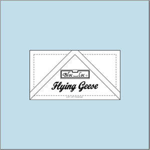 Bloc Loc Flying Geese 2 ½" x 5" Ruler
