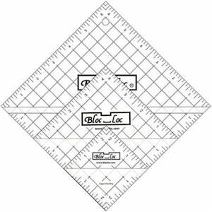 Bloc Loc Half Square Triangle 3 piece set