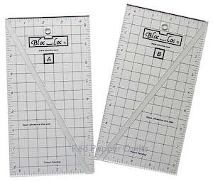 Bloc Loc Rulers: Bloc Loc Half Rectangle Triangle Set 4.5" x 8.5"