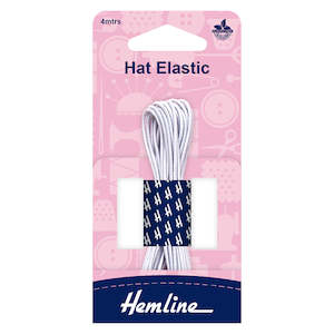Hat Elastic White (4 metres)