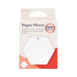 Hexagon Paper Pieces 1" x 100 pcs
