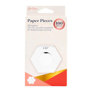 English Paper Piecing: Hexagon Paper Pieces  1.25 inch x 100pcs