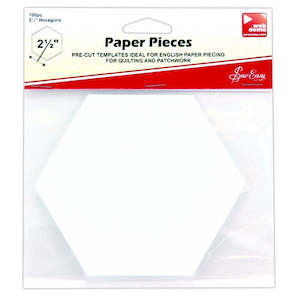 Hexagon Paper Pieces 2.5" x 100 pcs