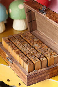 Upper and Lower Case Alphabet Stamps