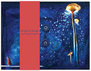 Letter Writing Sets: Blue Mondoodle Writing Set with Stickers