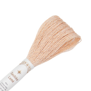 Sashiko Threads: Olympus Sashiko Lamé Thread SL6 Apricot