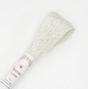 Olympus Sashiko Lamé Thread SL1 Pearl White