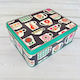 Kate Rhees Tea Cups Deep Rectangle Tin