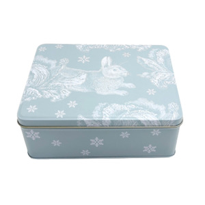 Thornback & Peel Winter Rabbit Rectangular Tin
