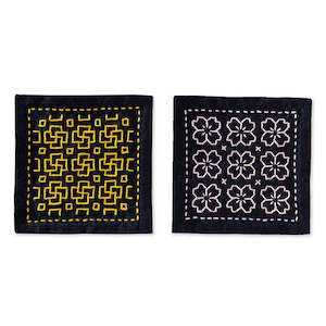 Sashiko: Sashiko Coaster Kit Buds and Sakura SK-480