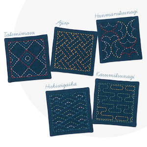 Sashiko Coaster Set Olympus SK-428