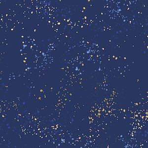 Speckled Navy Metallic Quilt Backer