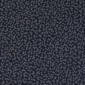 Blue Fabric: Sanyo Blossoms on Indigo