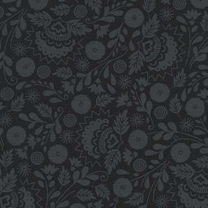 Black Fabric: Jardin Noir Plants in Black