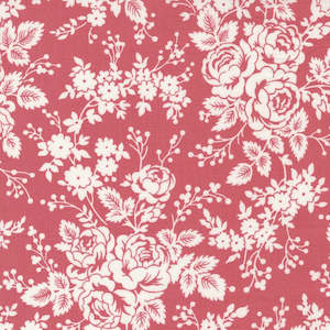 Red Fabric: The Flower Farm Early Bloomers in Primrose
