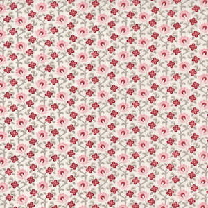 Red Fabric: The Flower Farm Flower Bed in Lily