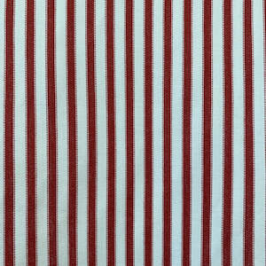 Red and Beige Ticking Stripe
