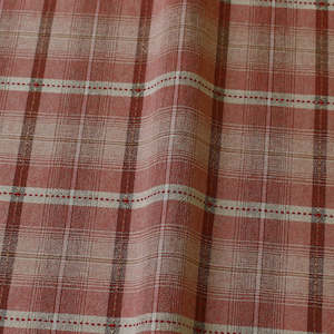 Japanese Yarn Dyed Plaid in Red/Taupe