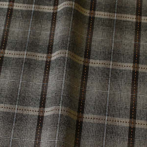Japanese Yarn Dyed Plaid in Black/Grey