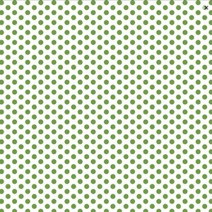 Green Fabric: Crocodile Green Spot on White