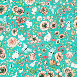 Bunny Lane Flowers in Teal