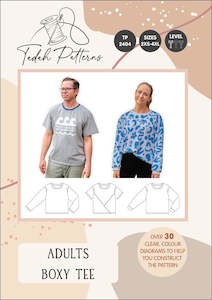 Tadah Patterns: Tadah Patterns - Adults Boxy Tee