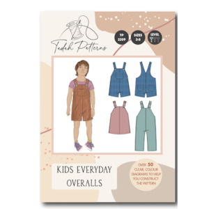 Tadah Patterns: Tadah Patterns - Kids Everyday Overalls