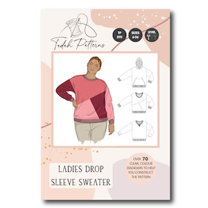 Tadah Patterns: Tadah Patterns - Ladies Drop Sleeve Sweater