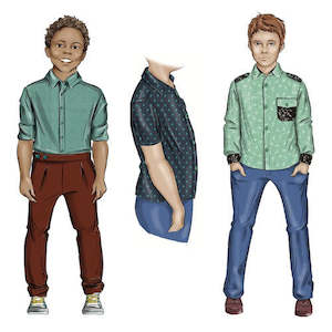 Tadah Patterns: Tadah Patterns Kid's Troop Shirt