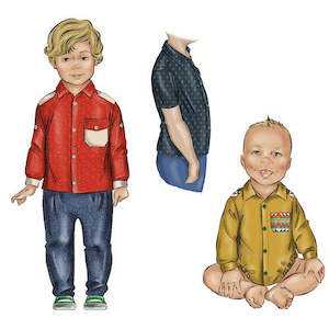 Tadah Patterns: Tadah Patterns Baby Troop Shirt and Rompers