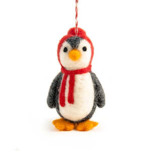 Christmas Trees And Decorations: Preston the Penguin Decoration