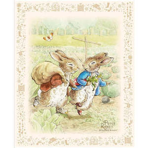 Fabric Panel: Peter Rabbit & Benjamin Bunny Panel