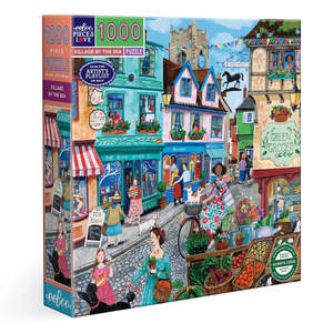 Jigsaw Puzzles: Eeboo Village by The Sea 1000pc Puzzle