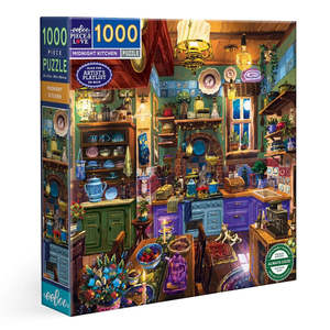 Jigsaw Puzzles: Eeboo Midnight Kitchen 1000pc Puzzle