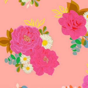 108" Camellia Wideback Balmy Remnant 1 metre