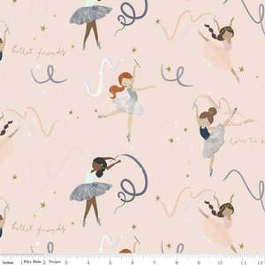 Remnants On Sale: Spin and Twirl Ballerinas in Pink Remnant 65cm