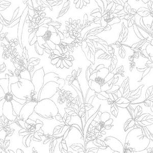Etching White Quilt Backer Remnant 80cm